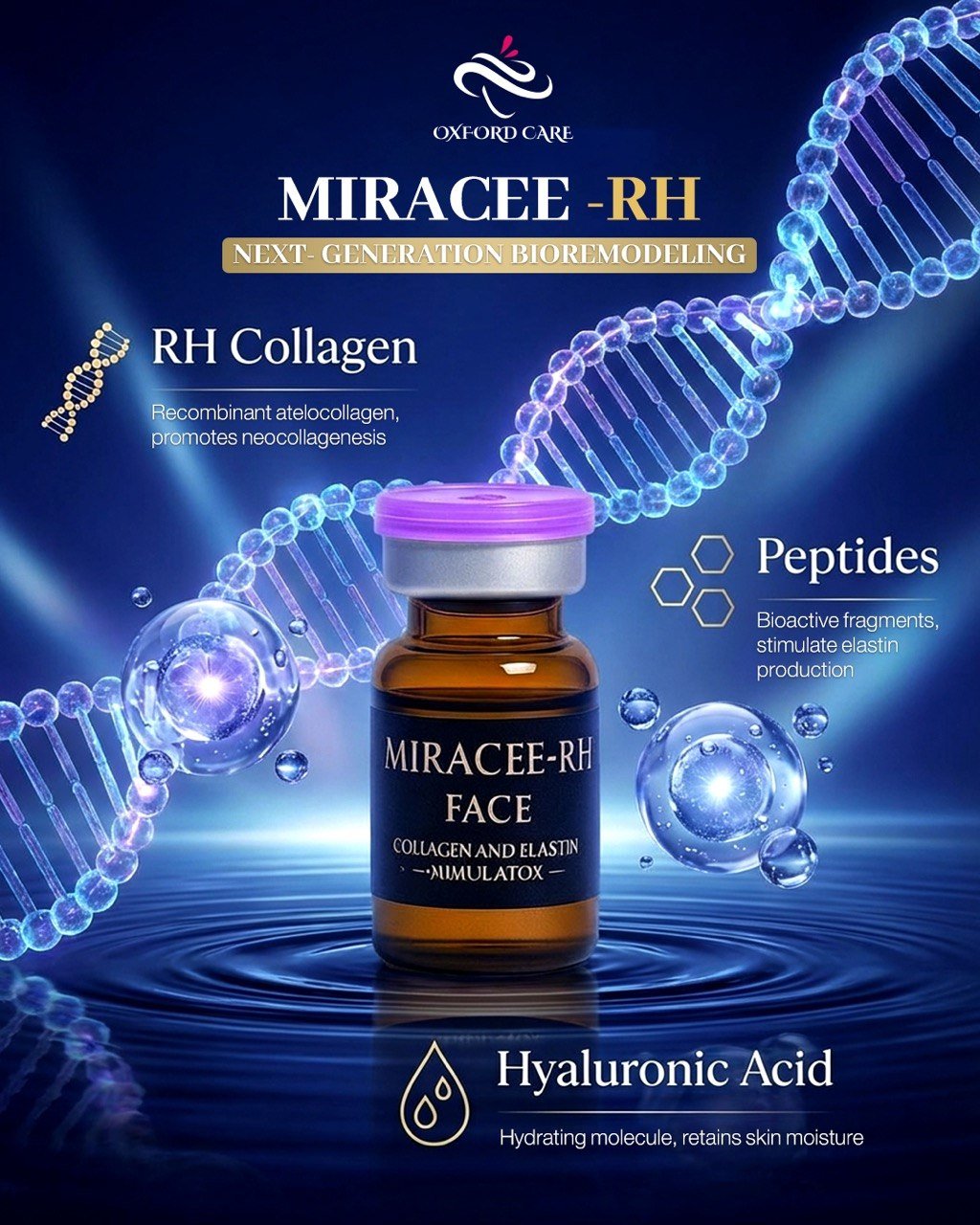MIRACLE-RH vial with molecular spheres