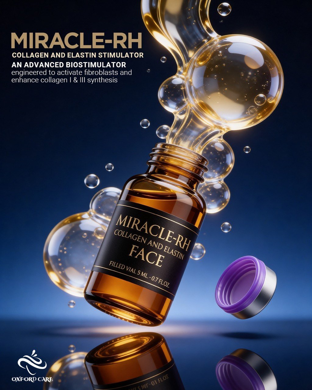 MIRACLE-RH vial in a water-inspired setting